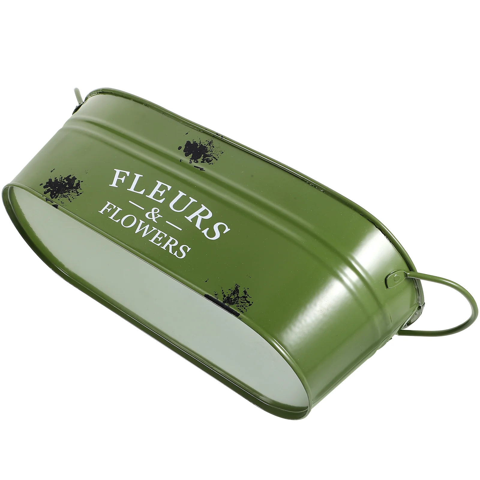 

1pc Retro Tin Pots Vintage Iron Plant Holder Planter Bucket for Plants Decorative Home Office Garden Vase Plant Holder