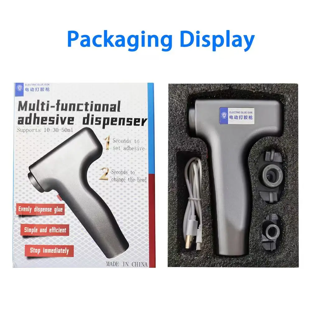 مسدس الغراء الكهربائي XUANXING يدعم خراطيش 10 مل/30 مل/50 مل لأداة ربط إطار الهاتف الذكي وأداة تطبيق لاصقة #6