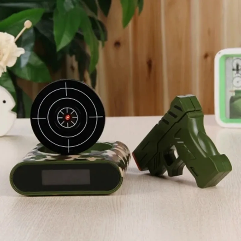 

Gun Gun Alarm Clock, Lock N Load Target Alarm Clock, Office Gadgets, Shoot Alarm Clock, 1Set