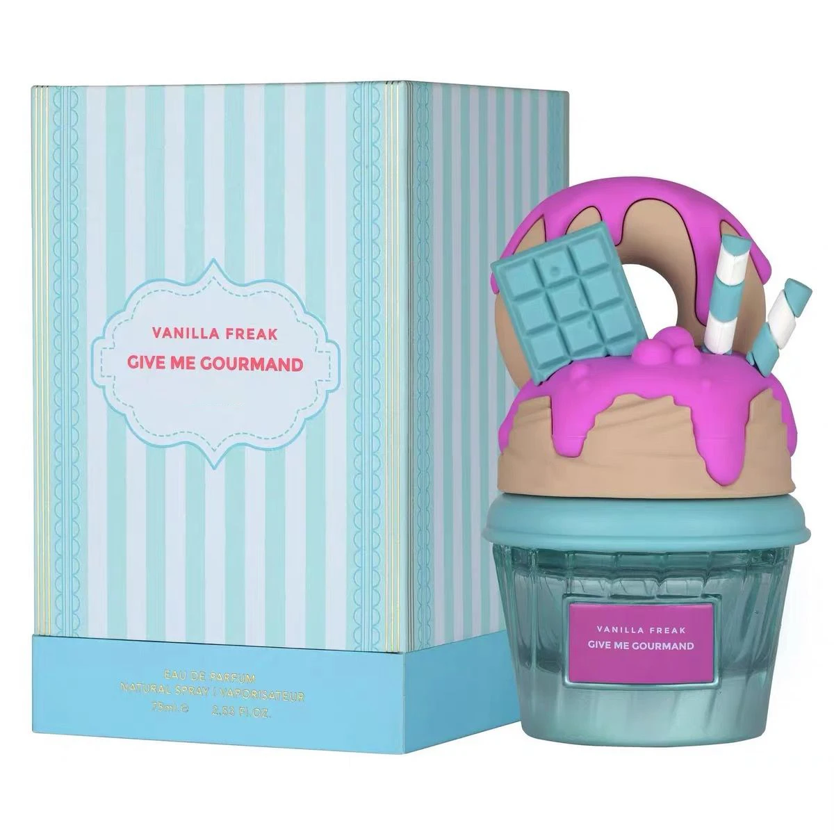 

VANILLA FREAK， Give me the gourmet series, neutral style, spray type, 75ml, vanilla caramel flavor, Woody flavor