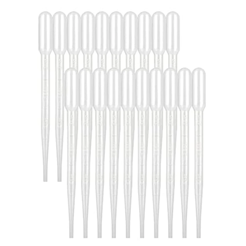 

1000-Pack 3Ml Disposable Plastic Pipettes Calibrated Droppers For Science Lab, DIY Art