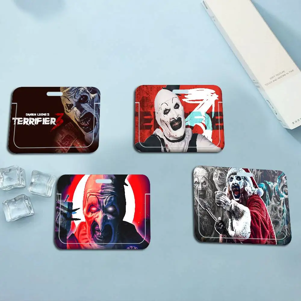 

Популярный держатель для пропусков и карт по мотивам фильма ужасов T-Terrifier 3, студенческий держатель для карт с ремешком на шею, для кампуса