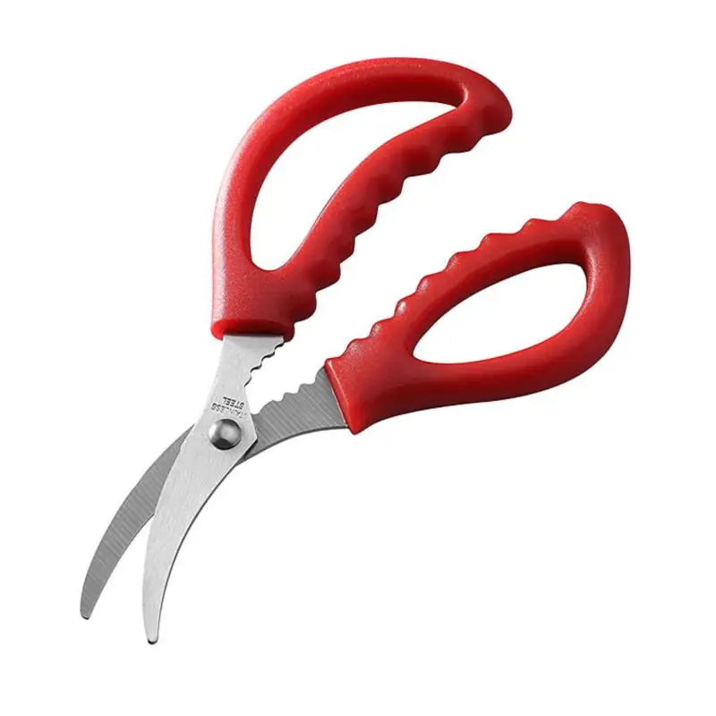 Seafood Scissors Lobster Fish Prawn Peeler Shrimp Crab Seafood Snip Shells Kitchen Scissors 1pcs