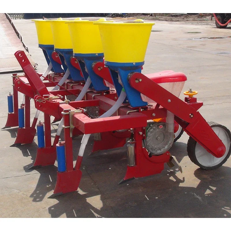 Agricultural Maize Seeder Drill 4 Rows Corn Seeder with fertilizer