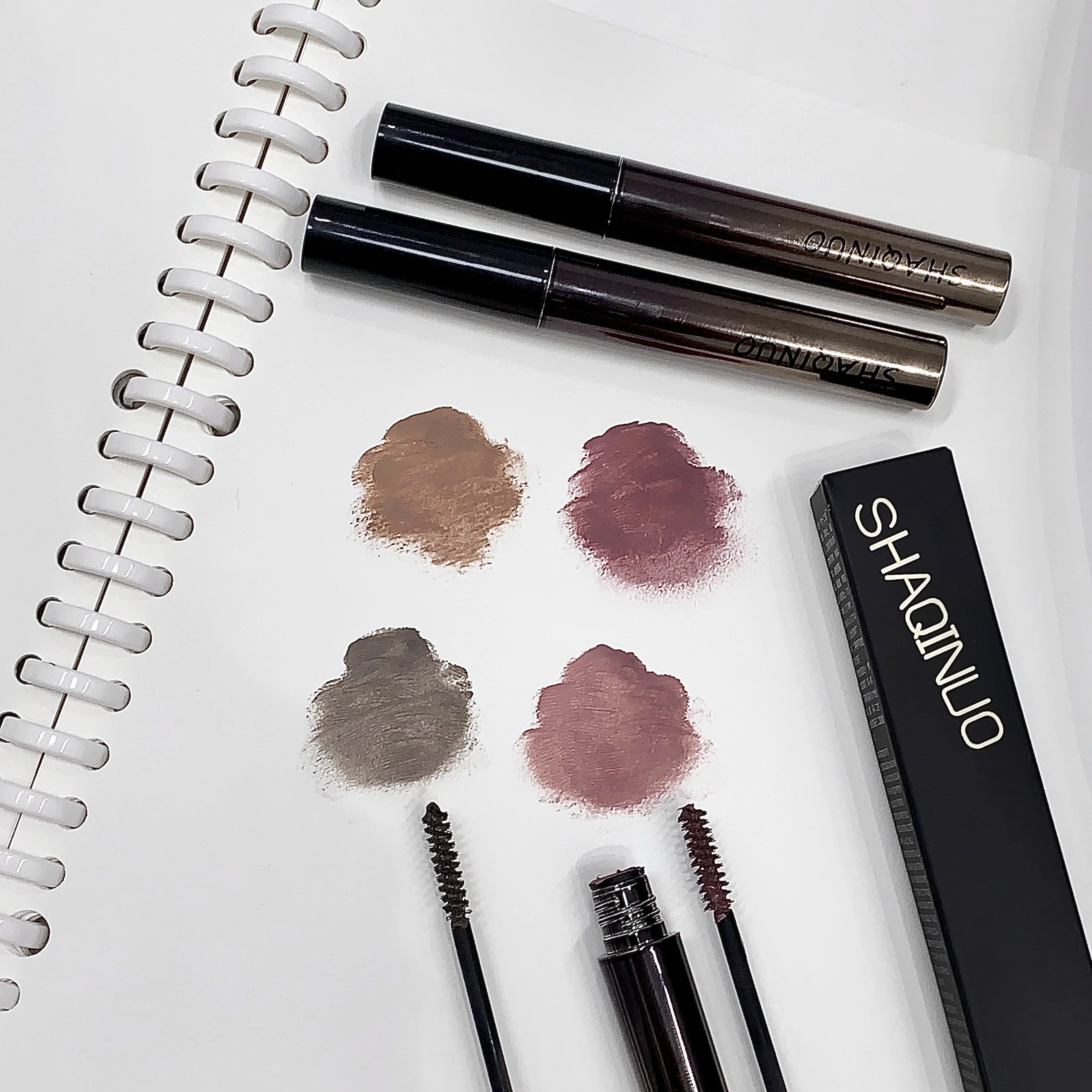 SHAQINUO Tinted Brow Gel, Long-Lasting Smudge-Proof Eyebrow with Rich Color, Defined Strands, Smooth & Three-Dimensional Finish