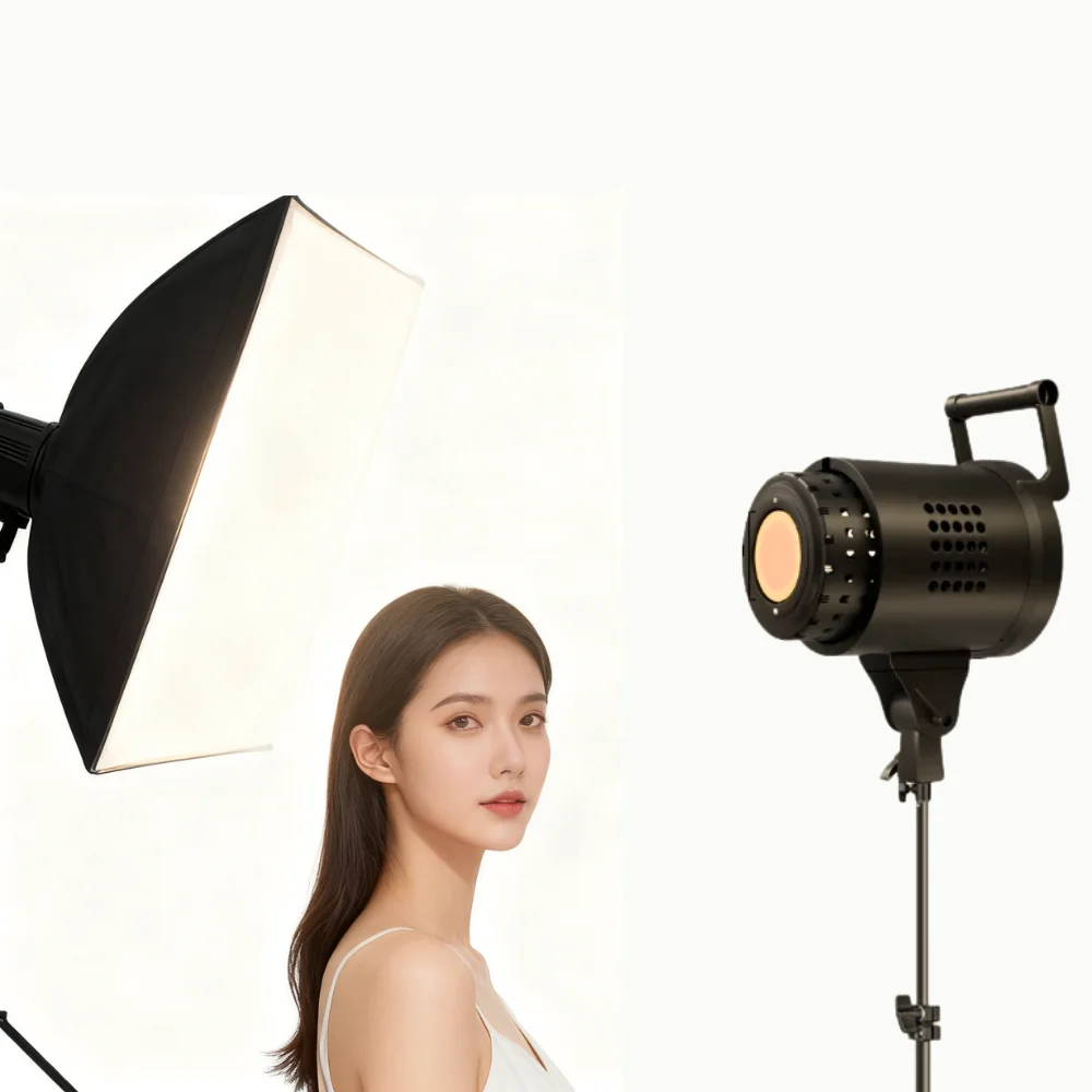 

115/135W Photography Bowens Lighting LED 110-220V Video Studio Daylight-Balanced Lamp Portrait Flash Studio 3000-6000K 3 Colors
