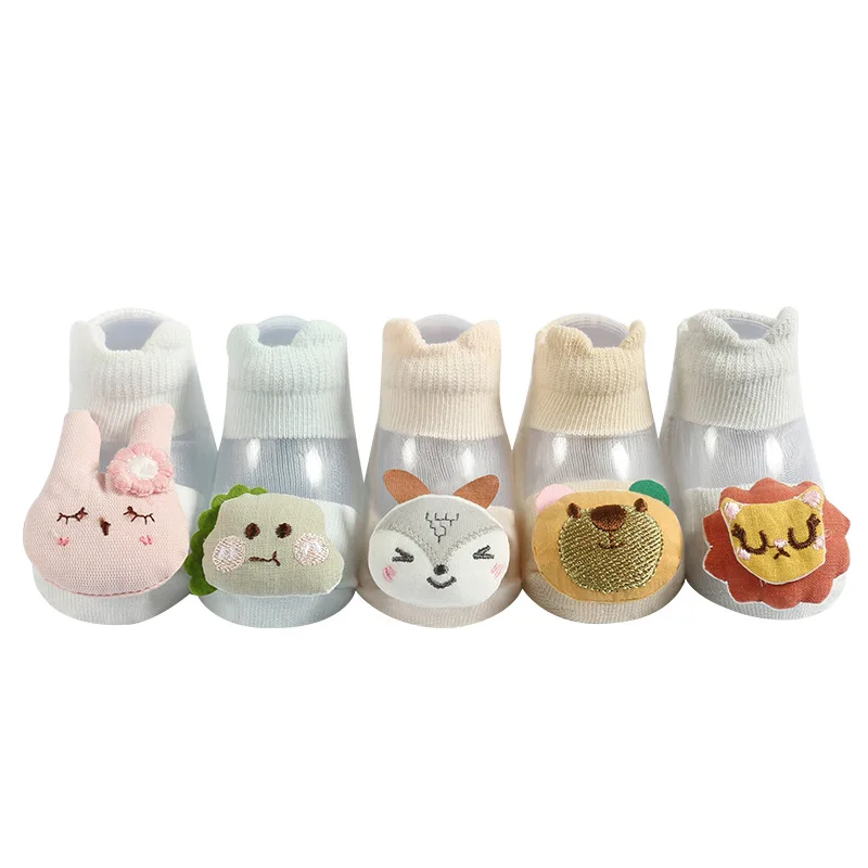 Cute Cartoon Animal 3D Baby Socks Breathable Thin Mesh Socks for Boys Girls Newborn Infant Toddler Socks 0-3Y