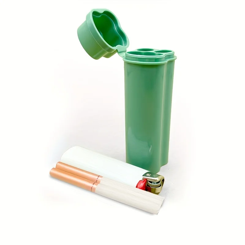 Portable Smell Proof Pre-rolled Cones Rolling Paper Storage Case Integrated Flip-top Storage Box Lighter Storage Case