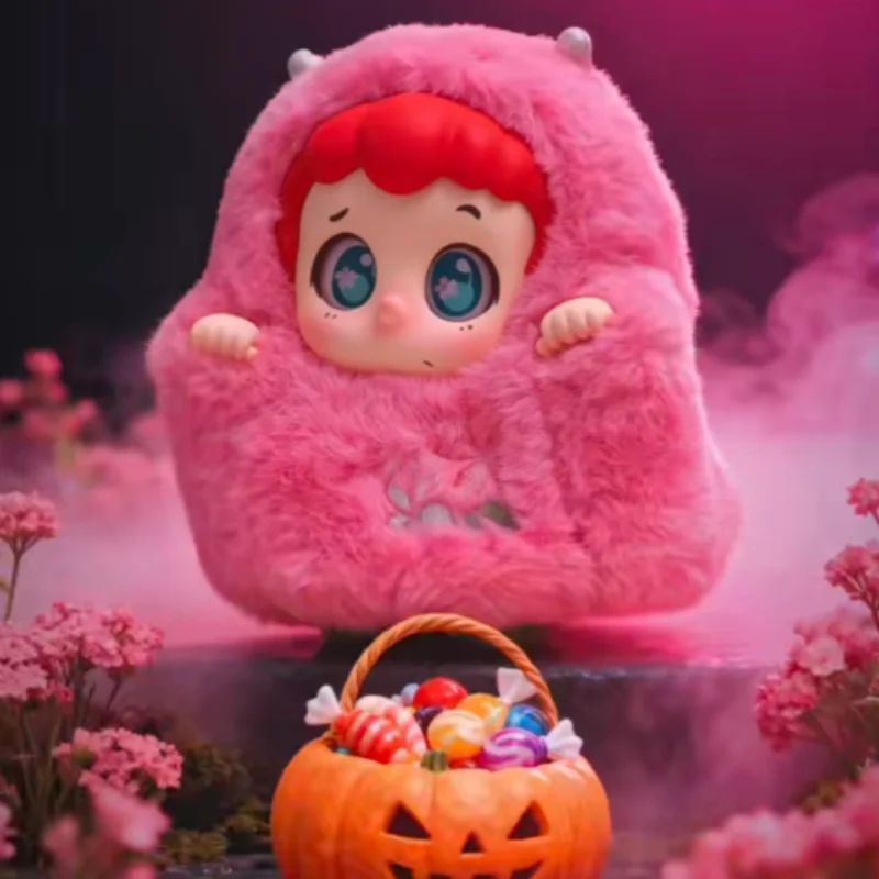 ตุ๊กตาไวนิลน่ารักแท้ๆ แบบกล่องสุ่ม ของตกแต่งกระเป๋าธีมฮาโลวีน ของเล่นปริศนา ของเล่นสุดฮิตจากซีรีส์สตรีท ของขวัญสุดเทรนดี้