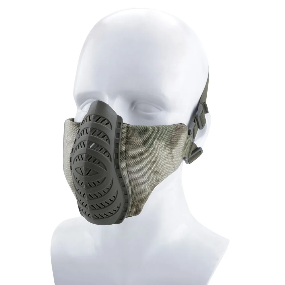 Adjustable Tactical Protective Mesh Half Face Mask for Hunting Shooting Tactical Activitie Survival Game Airsoft Paintball