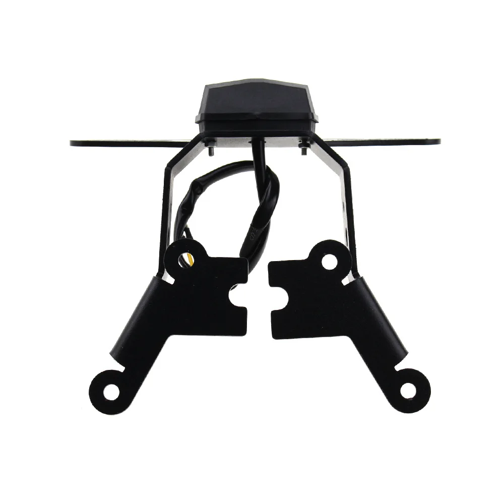 SV650 オートバイ LED ライト リア ナンバー プレート ブラケット、リア テール ライト ナンバー プレート フレーム アクセサリーに適しています。