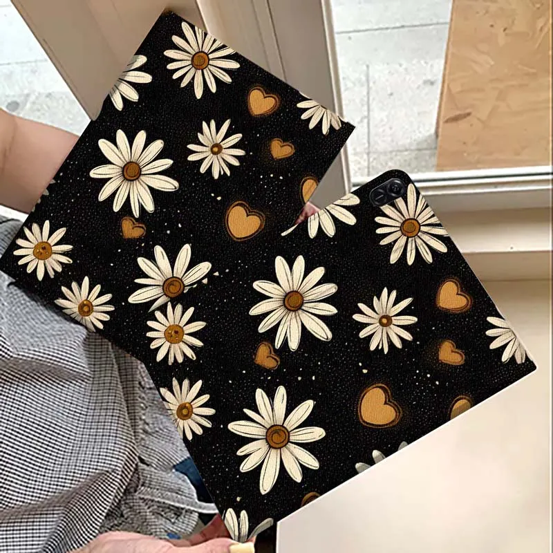 

Flower Love Pattern Tablet Case For Huawei MatePad M5 T5 SE 11 Pro Honor Tab 5 V7 V8 X9 GT 10.1 10.8 Inch