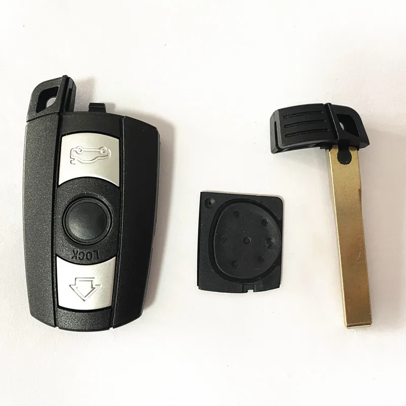 Remote Key Shell For BMW cas3 E61 E90 E82 E70 E71 E87 E88 E89 X5 X6 For 1 3 5 6 Series Replace 3 Button Smart Car Key Case