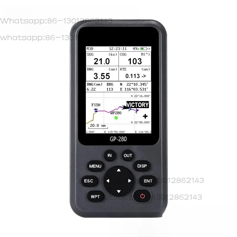 Handheld Navigator, Waterproof Class I Marine Locator, High Sensitivity/a Variety of Navigation Screens for Ships and Vehicles