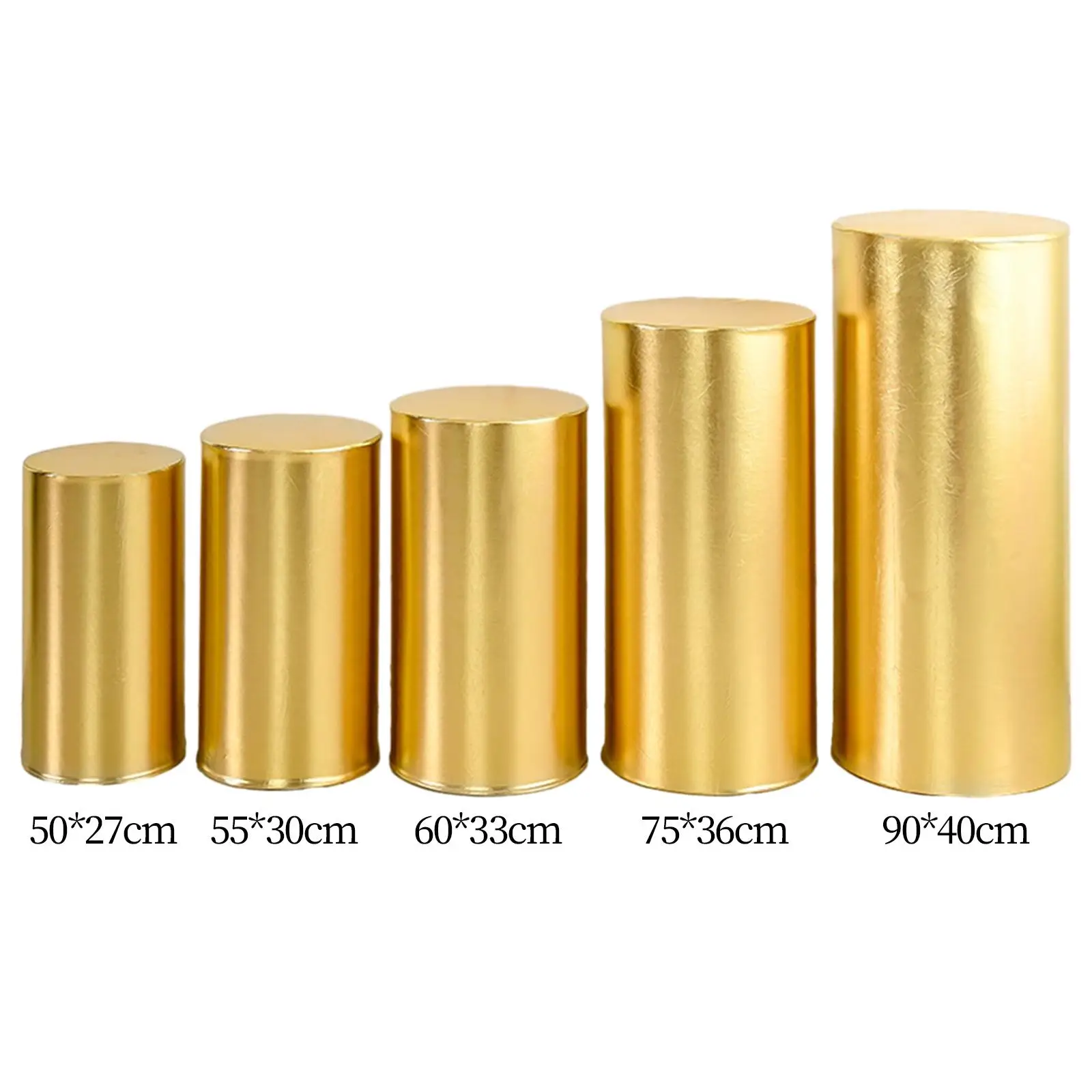 

Cylinder Stand Pillar Covers Cake Tablecloth Party Ornament for Wedding Reception and Engagement Decoration