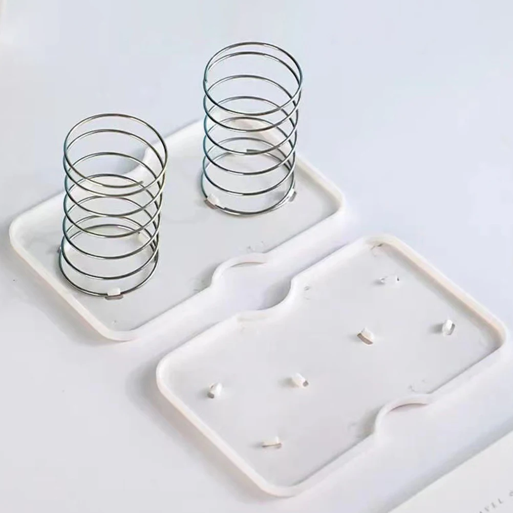 

4 Pcs Tissue Box Spring Holder Paper Bracket Napkin Kitchen Office Adjustable Height Stability North European Style Living Room