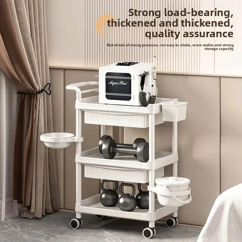 Beauty Salon Cart Mobile Service Trolley for Hairdressing Tools Storage and Mobile Carts Universal Use Hair Salon Furniture