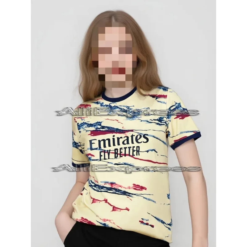 

Summer new 3d printed casual short-sleeved Arsenal jersey, sports training football, breathable quick-drying T-shirt，Moto T