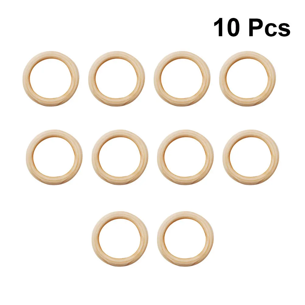 

10Pcs Wooden Rings 80Mm Unfinished Natural Smooth Craft Circle Buckle for DIY Jewelry Making Christmas Wreath Ornament Keyring