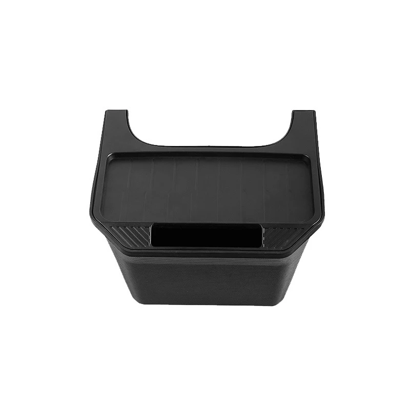 For Tesla Model Y Rear Seat Beverage Box  Accessories Center Console Bins Backseat Trash Can Garbage Bag Under Seat Tray