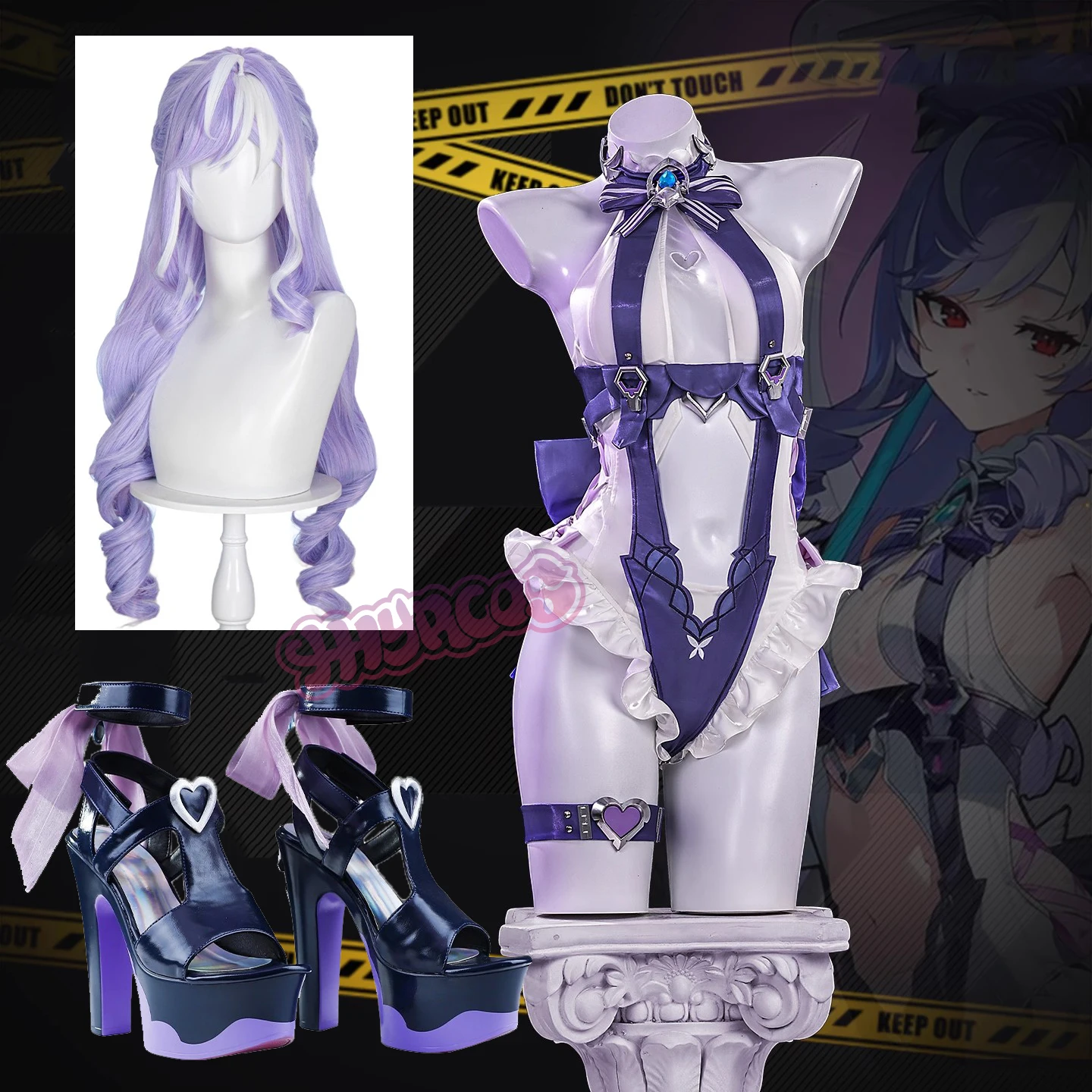 2026 Swimsuit Headwear Skin Outfit Ear Halloween Party Women Girl Carnival Set Sexy Zenless Zone Zero Vivian Cosplay Costume view 2