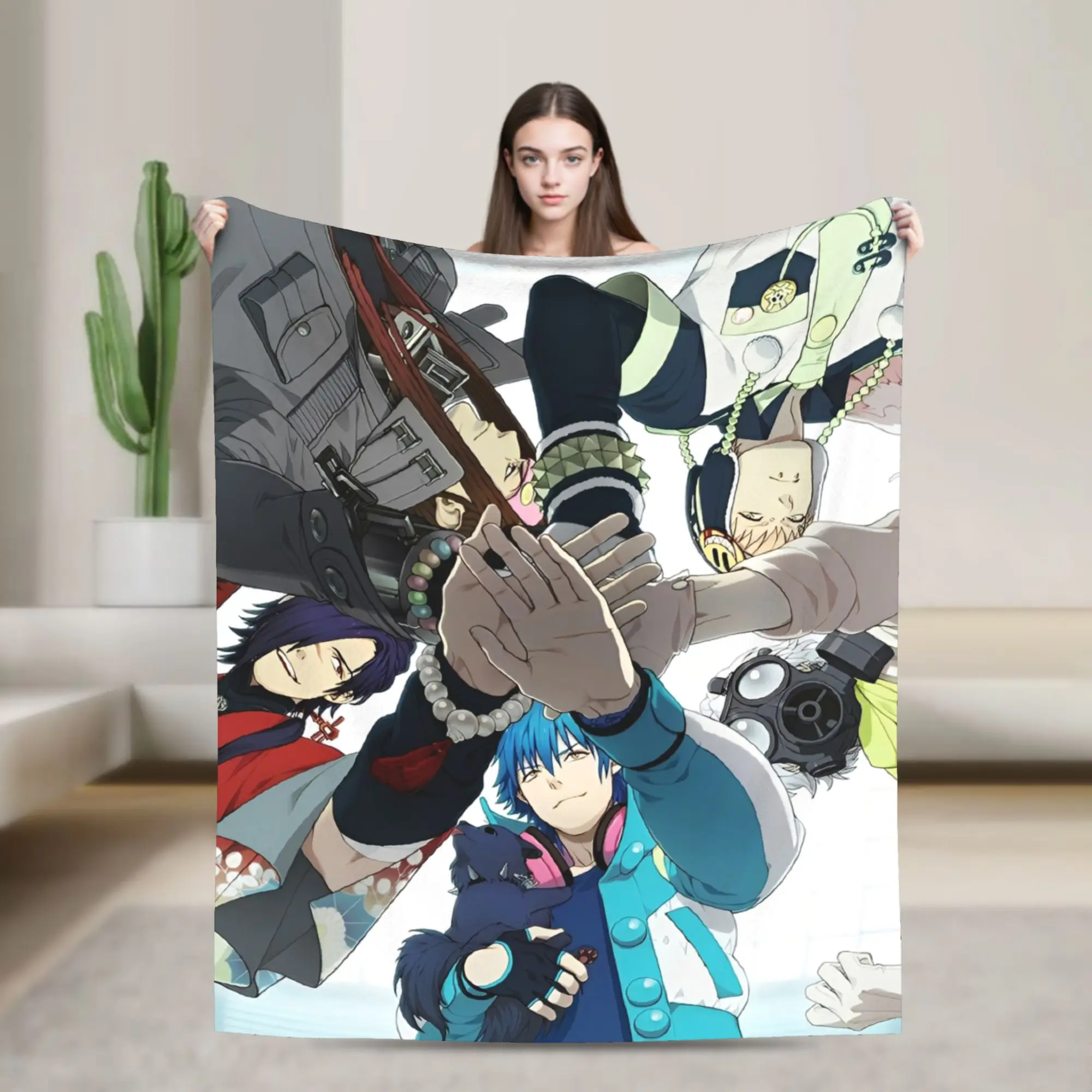 dramatical murder anime Throw Blanket for Couch  Soft Cozy Plush Blanket 50x60 Inch Multi-size Bedspread for All Seasons