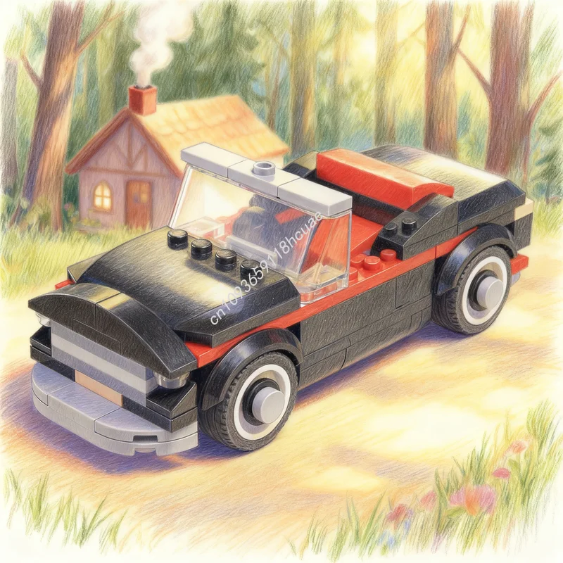 

126 шт. MOC среда крутая модель Cabrio строительные блоки строительство DIY Рождественский подарок креативные игрушки идея кирпич образование дети