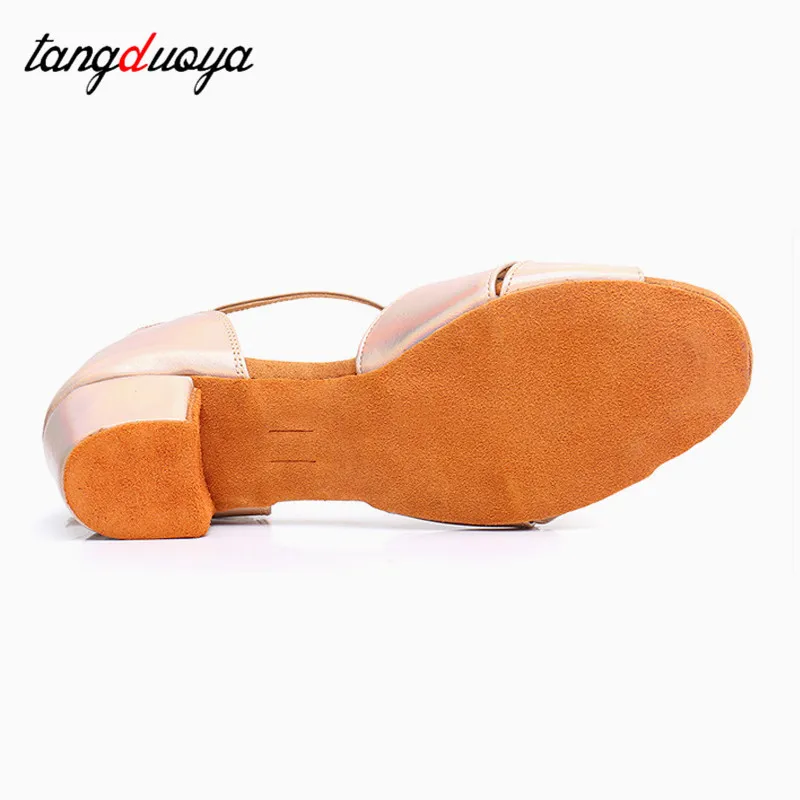 Chaussures de danse latine à semelle souple pour filles, chaussures de tango moderne, chaussures de tango en phtalène pour enfants, chaussures de