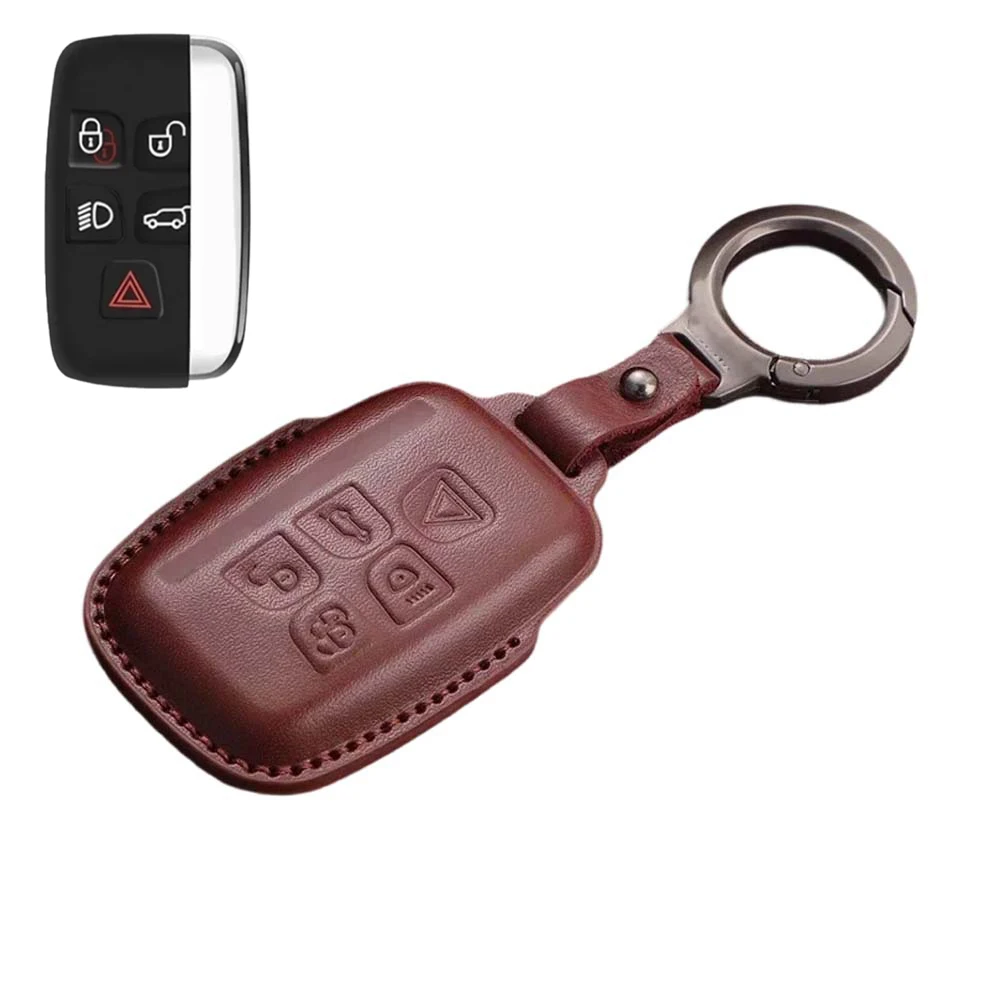 Protective Case Car Key Cover For Land Rover Range Rover Evoque Discovery Sport Velar For Jaguar XE XF E-Pace F-Pace 2011-2026 - view 5