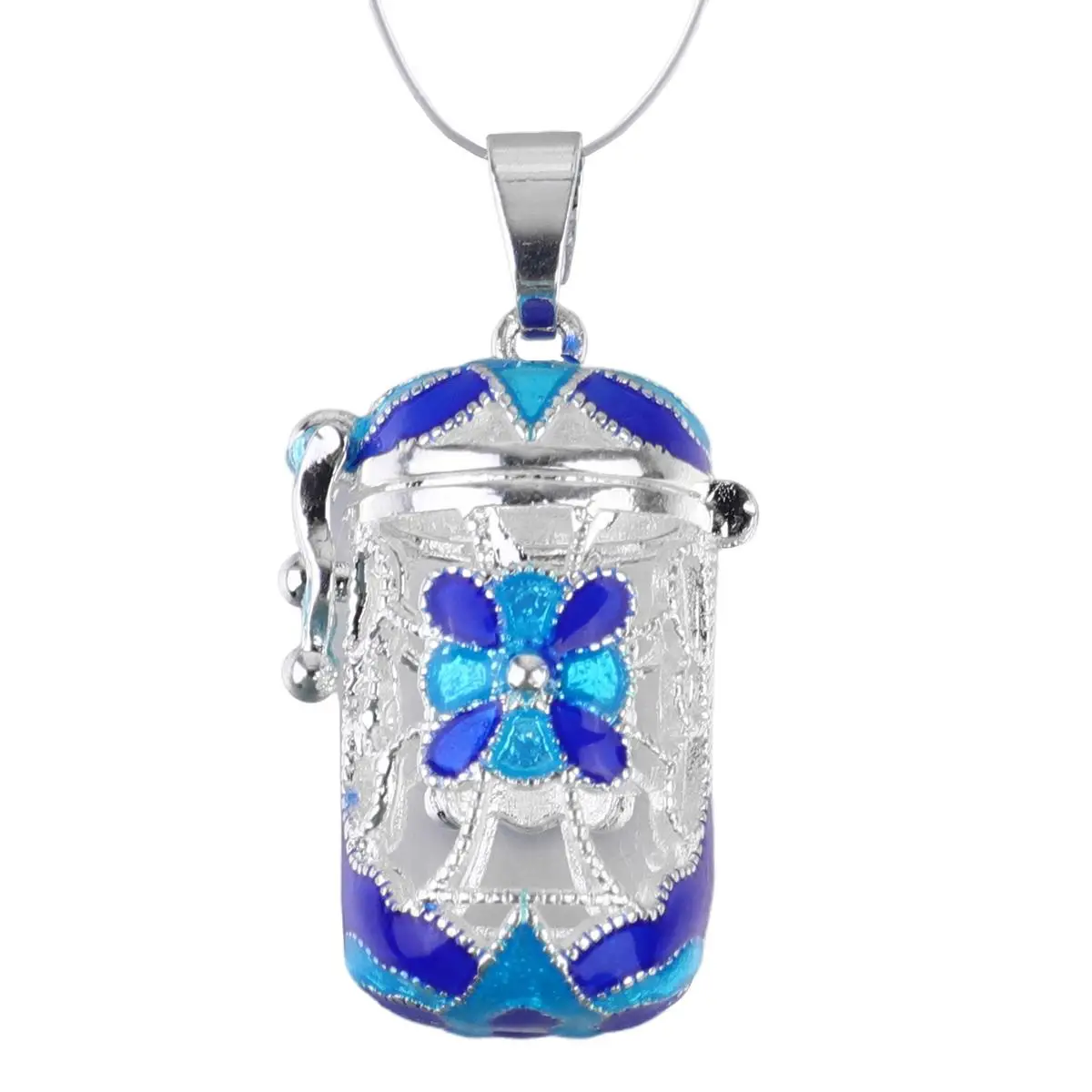 Pendant Container Hanging Aromatherapy DIY Necklace Crystal Case for Perfume Ball Oil Diffuser Lanyard