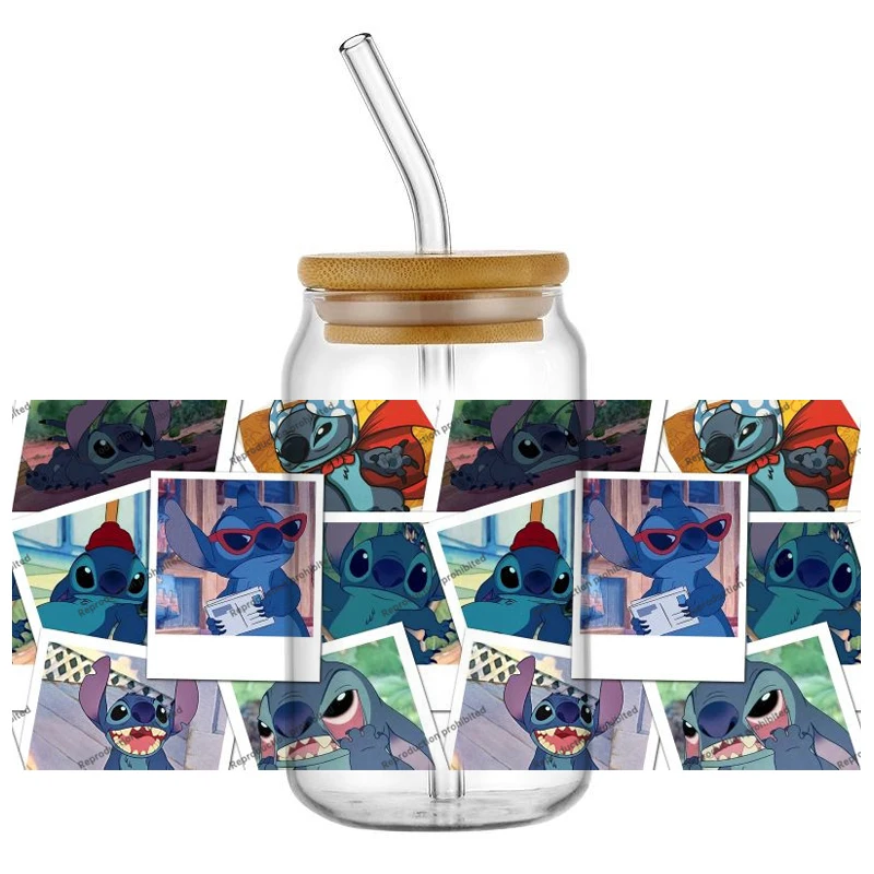 Cute Anime Cartoon Theme UV Sticker DIY Decals 3D transfers uvdtf tumbler seal stickers 16oz uv dtf cup wraps