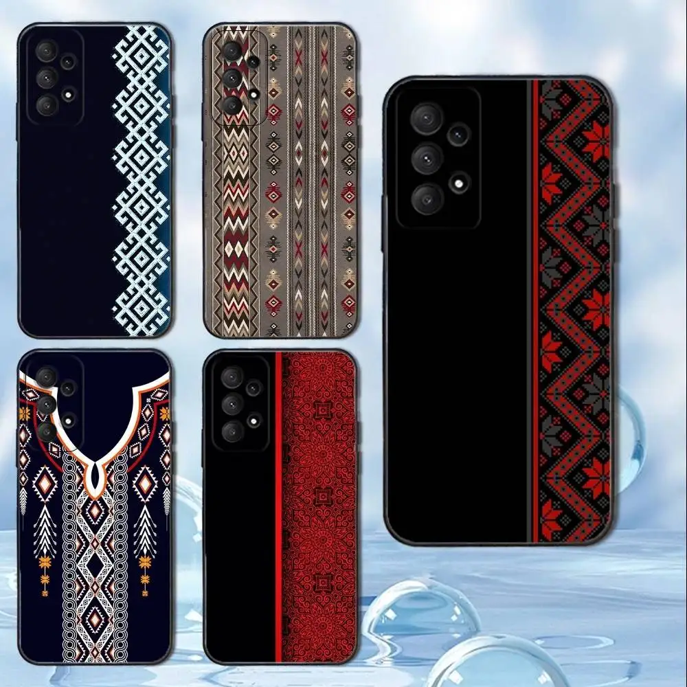 

v-Vintage Totem p-Painting Phone Case For Samsung Galaxy A13,A21s,A22,A31,A32,A52,A53,A71,A80, Soft Black Cover