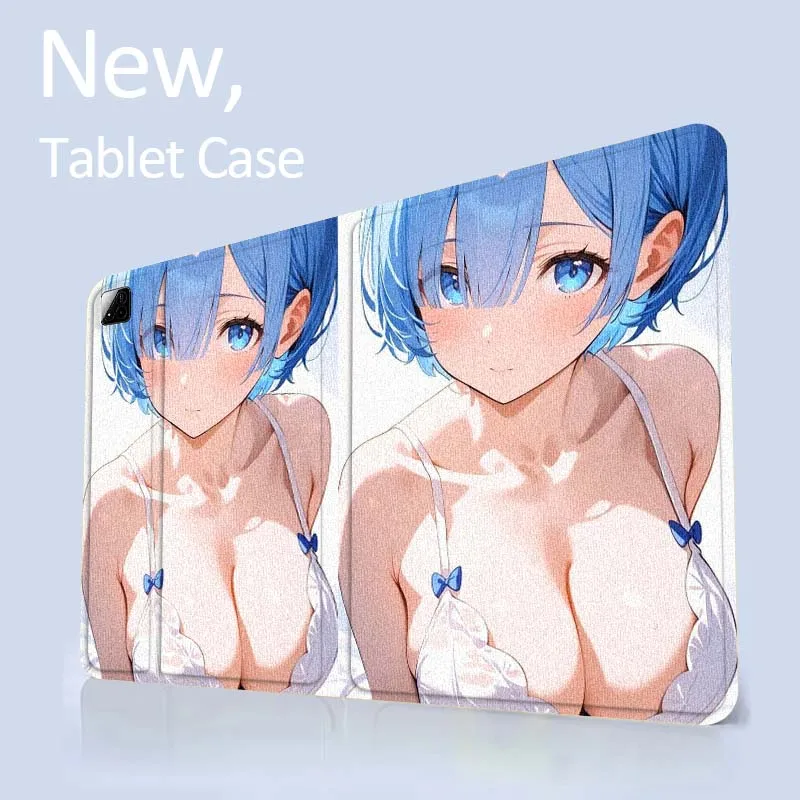 

Rem Anime Beautiful For Xiaomi Redmi Mi Pad 4 5 6 6s 7 7s SE Pro 2 11 Plus Max 12.4 11 11.2 12.5 8.7 inch Tablet Case