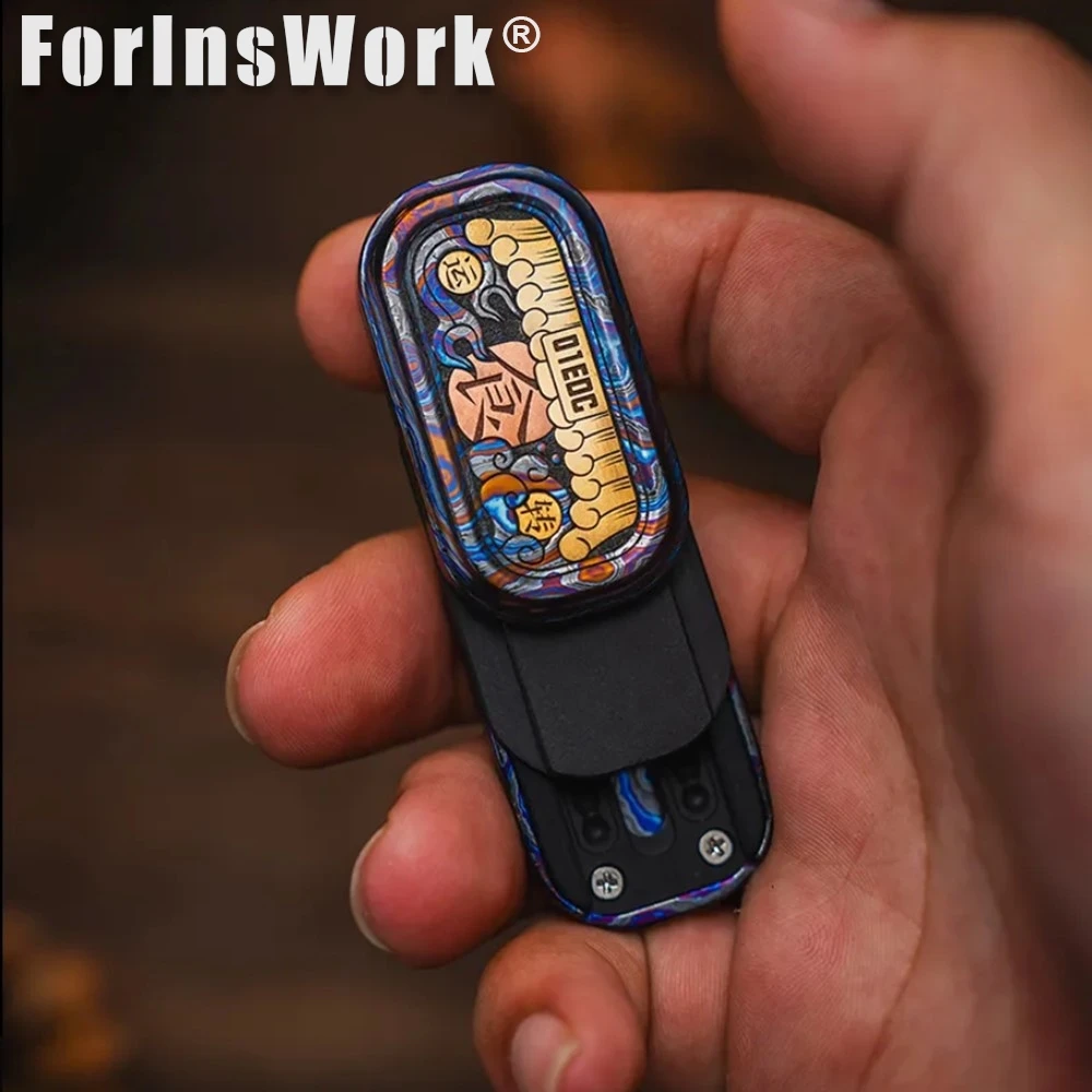 

01EDC&ONE BEAN Zircuti Dense Mechanical Liner Push Slider Stress Relief Adults Items Desk Toy