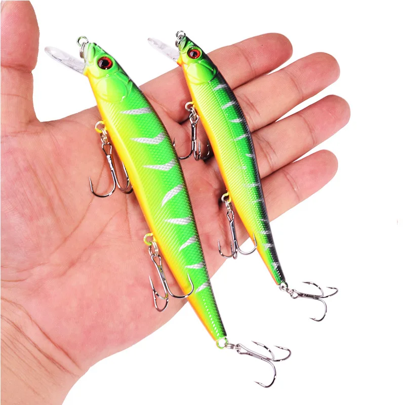 1 Pcs Floating Minnow Fishing Lure 14g 23g Suspend Trolling Wobblers Crankbaits Tackle With Hook​s Artificial Bait for Bass Pike