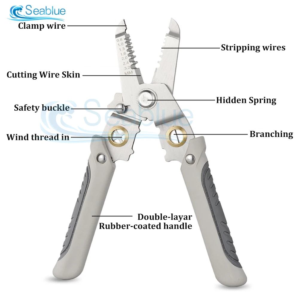 Stripping Pliers Multifunctional Electrician Crimping Pliers Professional Electrician Wire Tool Cable Wire Stripper Wire Tool