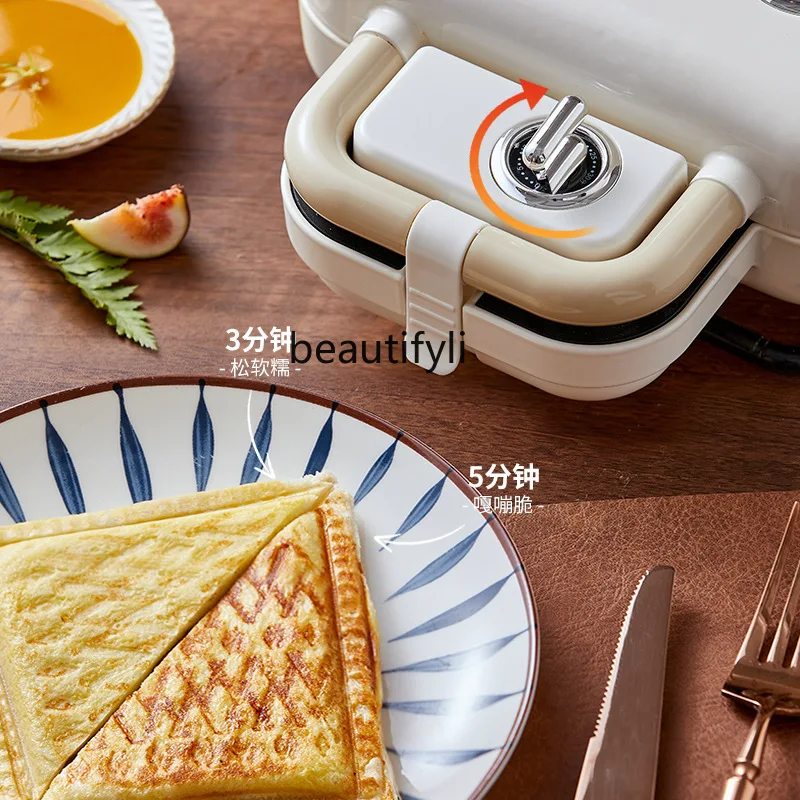 التدفئة المنزلية شواء متعددة الأغراض الفطائر صانع الطعام الخفيف صانع الخبز طبق مزدوج ساندويتش صانع الإفطار