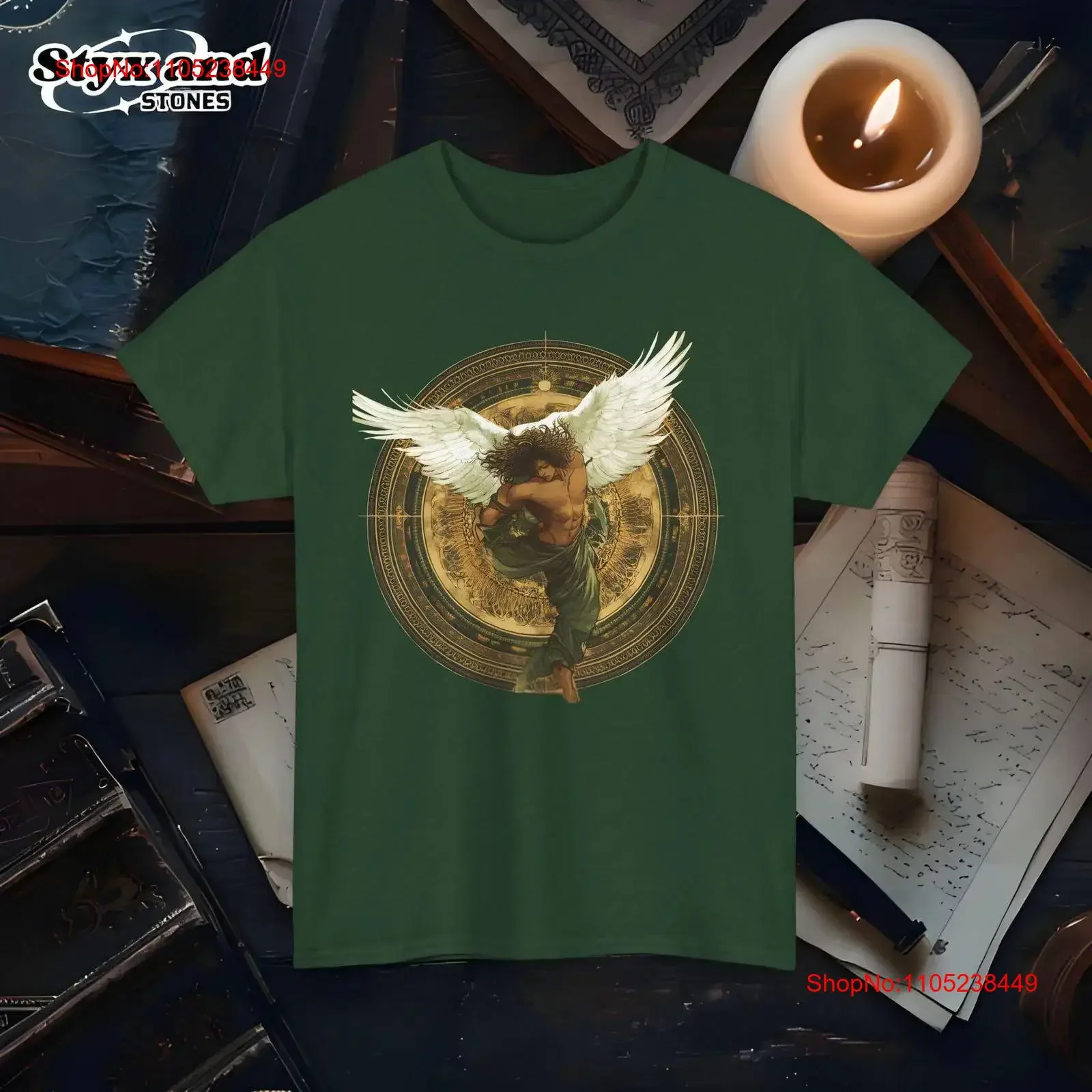 Icarus Greek Mythology Boy with Wings T Shirt Mythical Daedalus Fall of Figurine Lover Vintage Myth God Stories vintage Washed
