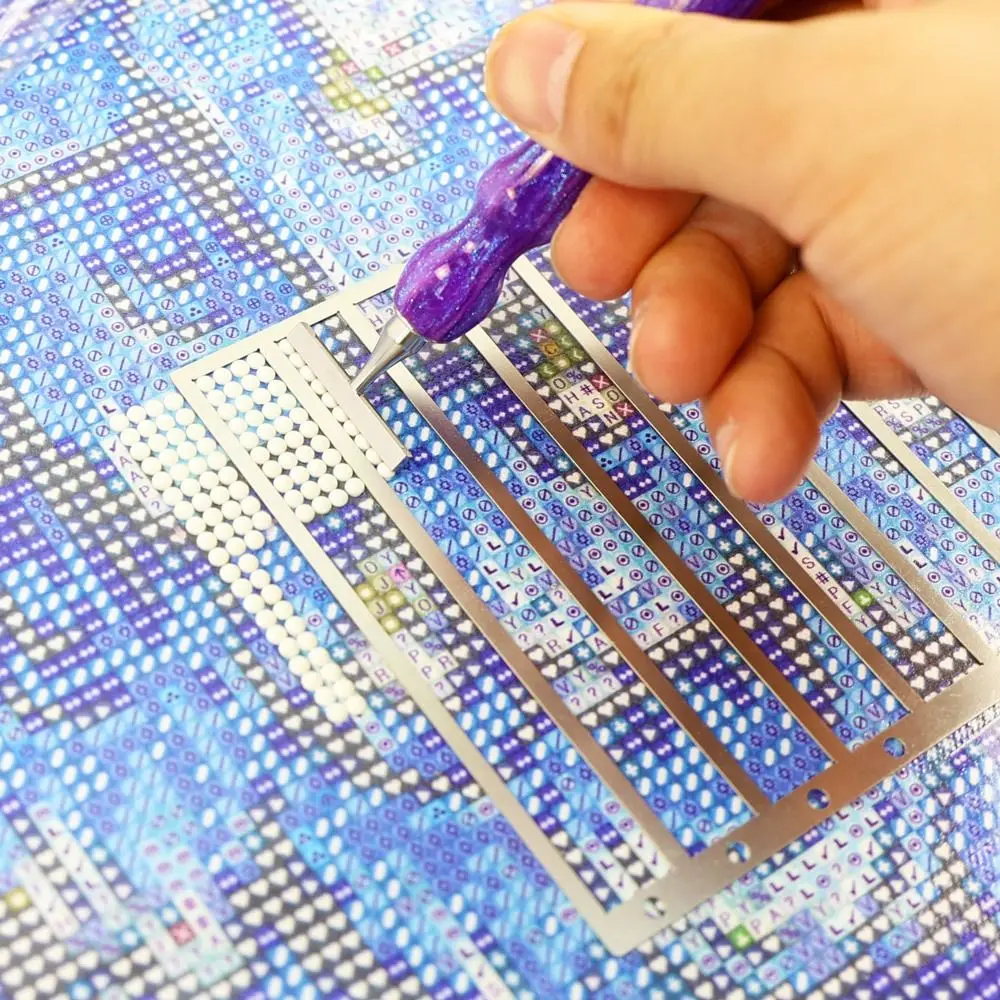 

DIY Diamond Painting Ruler Non-Slip Textured Grid Tool Diamond Dot Drill Alignment Tool Straight Drill Drawing Ruler