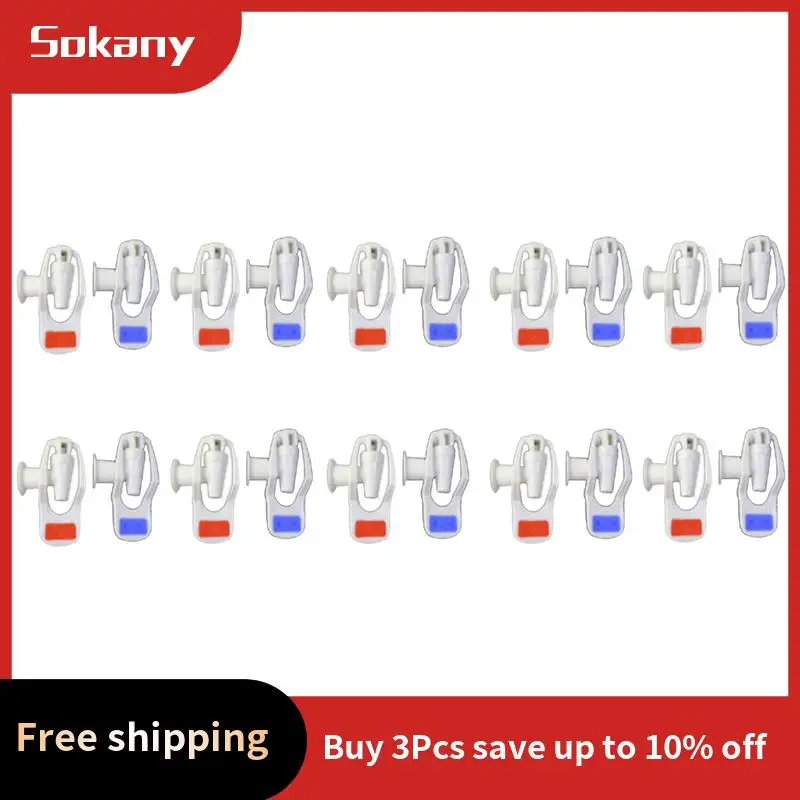 

A68M-Water Dispenser Replacement Push Type White Plastic Tap Faucet 20 Pcs