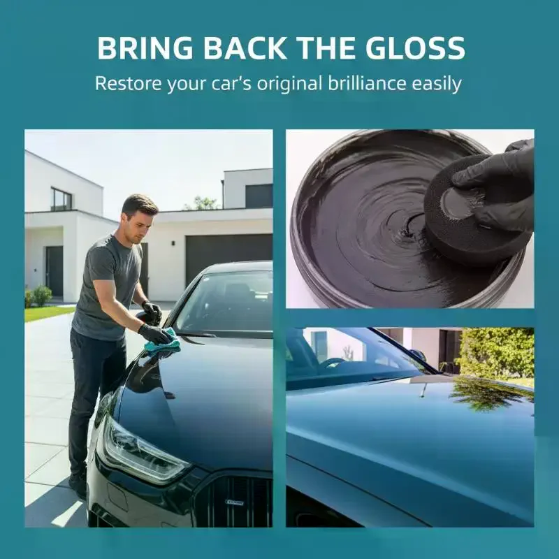 Car Paint Care Wax Long Lasting Crystal Coating Hydrophobic Shield Removes Scratches and Prevents Dirt for Vehicles