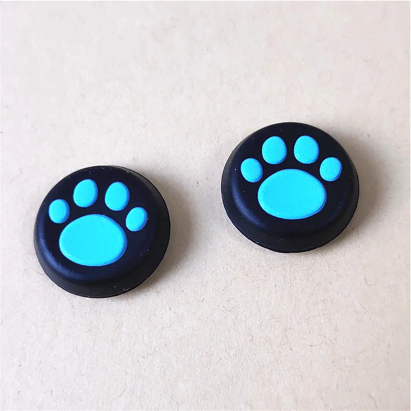 2PCS Cat Paw Silicone Joystick Cap For Switch 2 Game Grip Controller Cap Soft Touch Cat Paw Theme Joystick Cap Cover Case