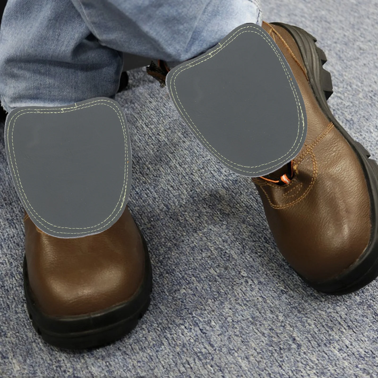 

2 Pcs Safety Shoe Cover Electric Welding Protective Outdoor Insulation Shoes Protector Cowhide for Work