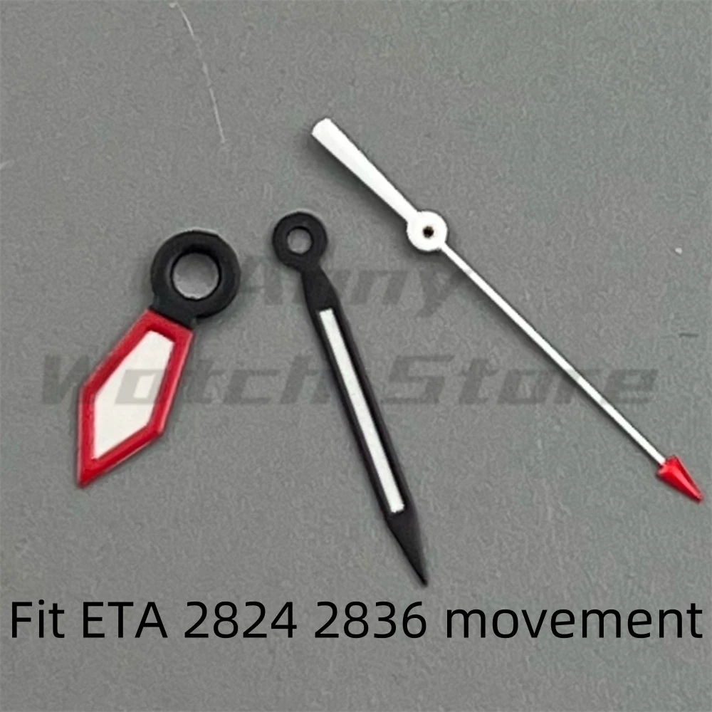 Silver Black Yellow Red Watch Hands Luminous Fit NH35 NH36 ETA 2824 2836 Miyota8215 8205 821AMingzhu DG2813 3804 PT5000 Movement image 3