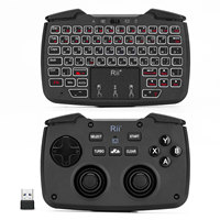 Rii RK707 Mini Keyboard Wireless Game handle Portable Lightweight with Built-In Touchpad, for Android, Windows TV, PS4, PC,IPad