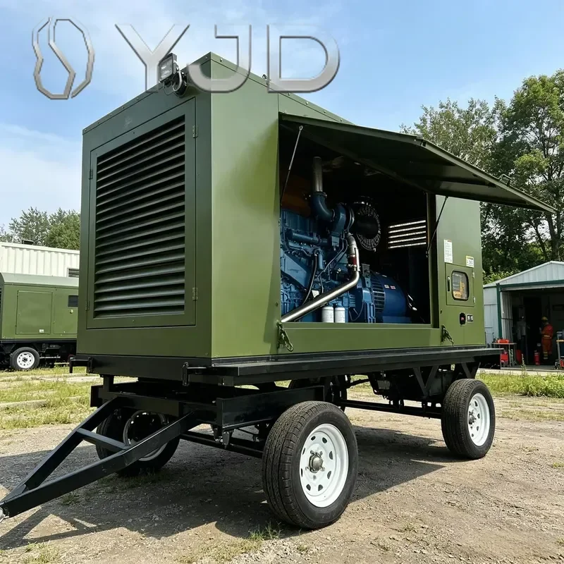 Large Water Cooled Silent Diesel Generator Set 3Phase 400V 50Hz 30KVA 250KVA Portable Genset with ATS Smart Controller