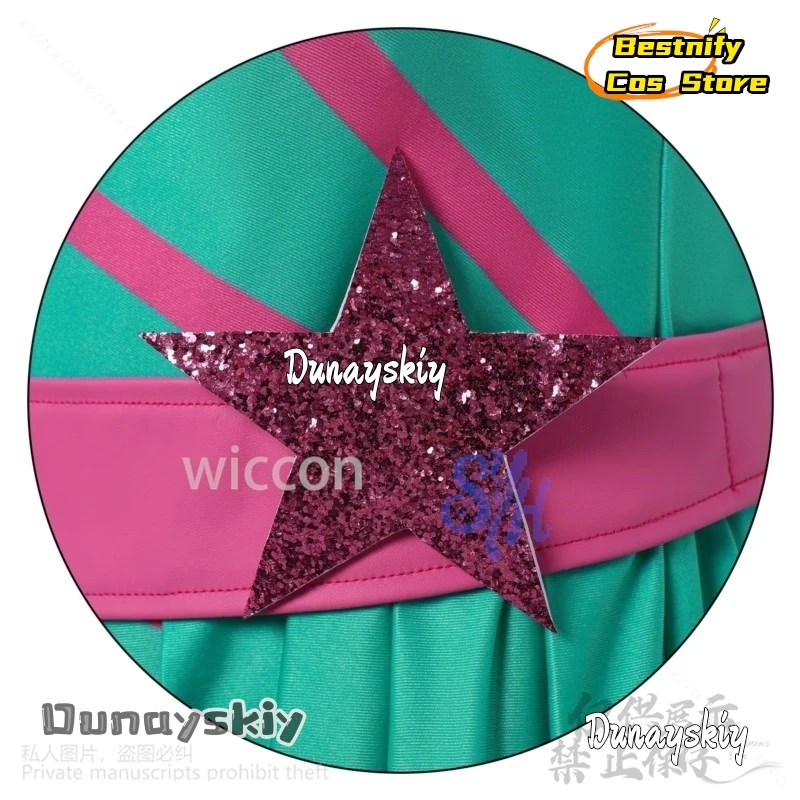 أنيمي فوز كلوب تأثيري ستيلا زي جيراي كي الفتيات الرجعية قطري مخطط تنورة قصيرة الخماسي فستان مثير لوليتا هالوين #5