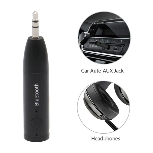 Imagen 2 del producto Receptor Bluetooth 5,0 de 3,5mm, Mini conector inalámbrico de 3,5mm, AUX, adaptador de Audio de música estéreo manos libres para kit de coche, auriculares y altavoz