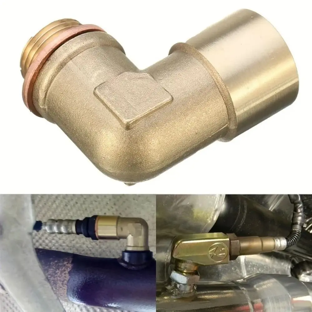 Brass Material Brass Fitting M18 X 1.5 Gold Exhaust Plug Kit 90 Degree 90 Degree Sensor Adapter Automotive Application