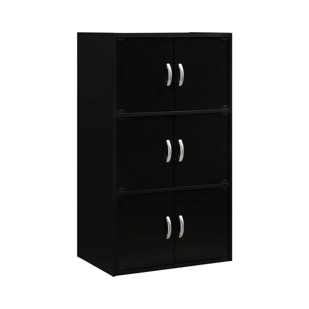 

New 3-Shelf, 6-Door Multipurpose Cabinet, Multiple Colors